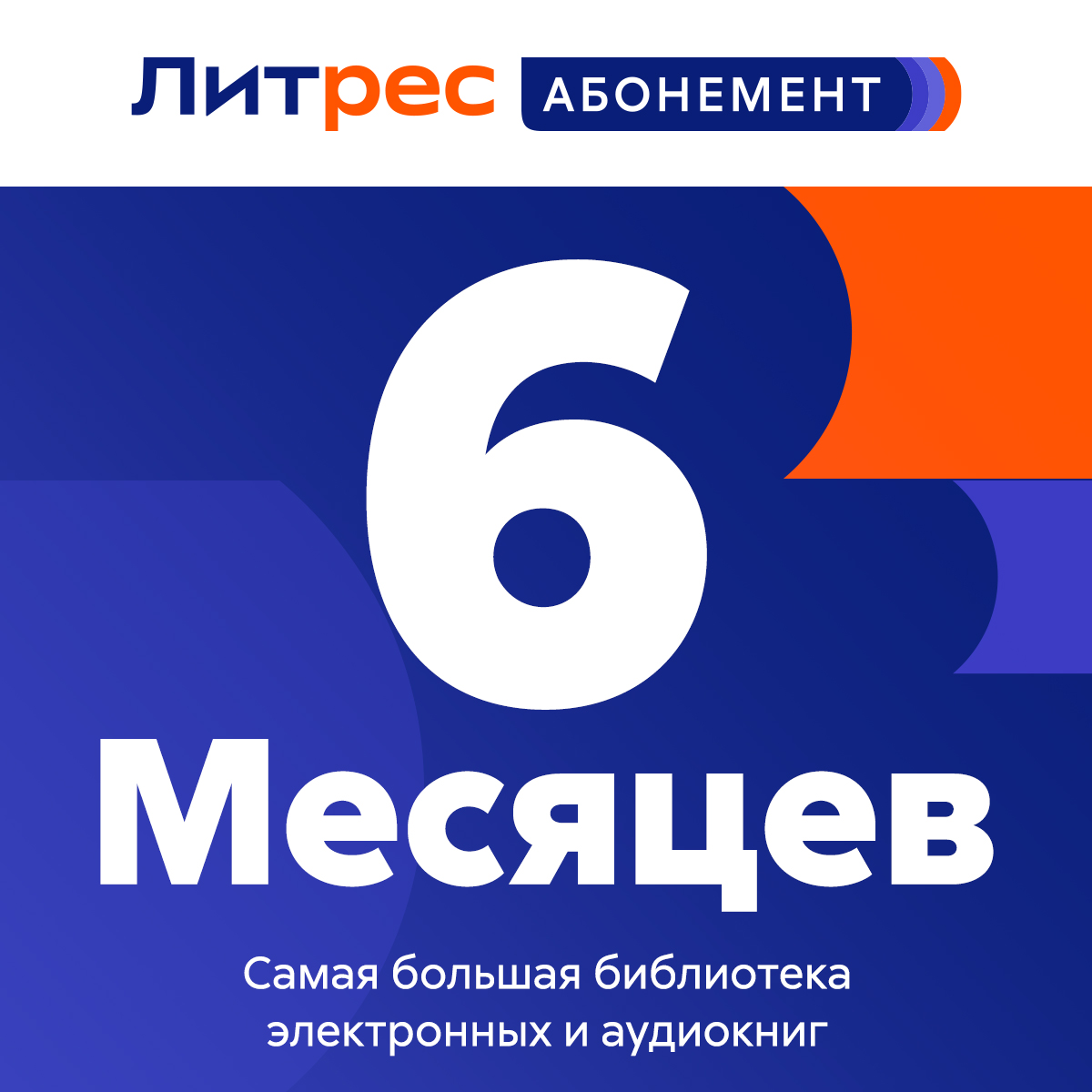 литрес абонемент на 6 месяцев